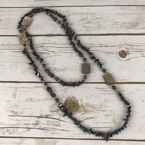 Polished Gemstone Necklace
